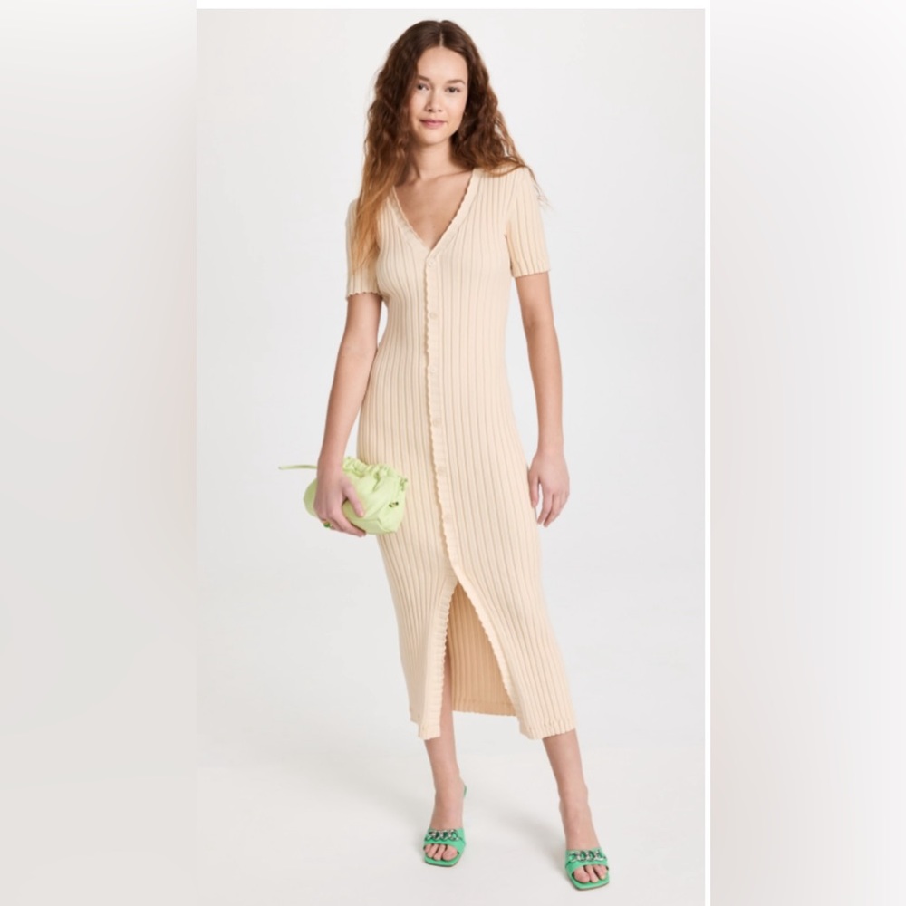 English Factory Knit Dress in Oatmeal